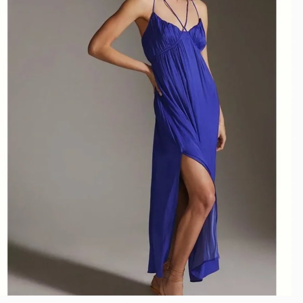 Anthropologie Strappy Formal Maxi Dress